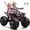 Red, variant on Sunnyfree 4WD ATV for Kids 24V Ride on Toy, 2-Seater Power Car Wheels with Remote, Bluetooth, Spring Suspension, Includes 2 Pairs Knee Pads, Red