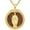 B, variant on Jesus Pendant Necklace for Men Women, Christ the Redeemer Open Arms Medal, 14K Gold Plated Walnut Wood Inlay Religious Jewelry Gift