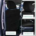 thumbnail image 6 of For 2021-2024 Toyota Sienna FH Group Neoprene Custom Fit Waterproof Car Seat Covers - Black Front Seats, 6 of 6