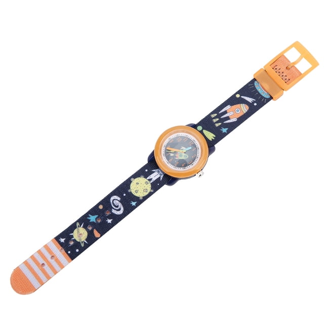 Reloj para Niños ANGGREK Esfera Transparente Impermeable Naranja