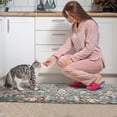 thumbnail image 4 of Bohemian Blue Ethnic Vintage Carpet Kitchen Rugs and Mats Sets Of 2,Kitchen Decoration Rugs,Rubber Backing Non-Slip Floor Mat for Sink Washable Waterproof Laundry Room Runner Rugs, 4 of 7