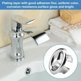 thumbnail image 3 of Bathroom Basin Sink Round Overflow Cover Chrome Finish, Corrosion Resistance ABS Plastic Material For Bathtubs Sinks Basins Toilets In Bathrooms Kitchens Shopping Malls Hotels, 3 of 7