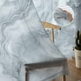thumbnail image 5 of Modern Marble Sheer Curtains 72 Inches Long 2 Panels Set, Window Sheer Curtains for Living Room/Bedroom, Abstract Ink Painting Art Contemporary Light Filtering Rod Pocket Curtain 52'' x 72'' x 2, 5 of 7