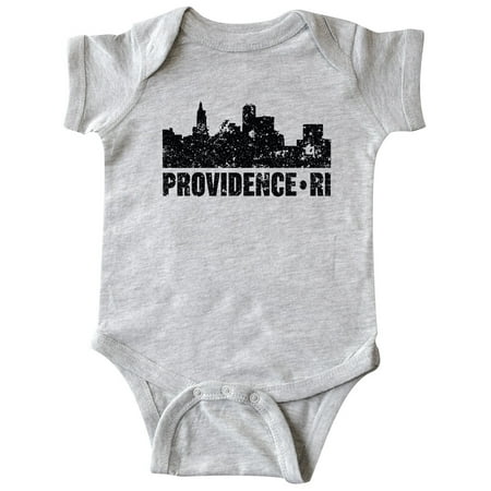 

Inktastic Providence Skyline Grunge Gift Baby Boy or Baby Girl Bodysuit