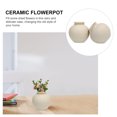 thumbnail image 2 of Worgeous Set of 2 Retro Flower Utensil Holders Cylinder for Home Decor in Beige, 2 of 8