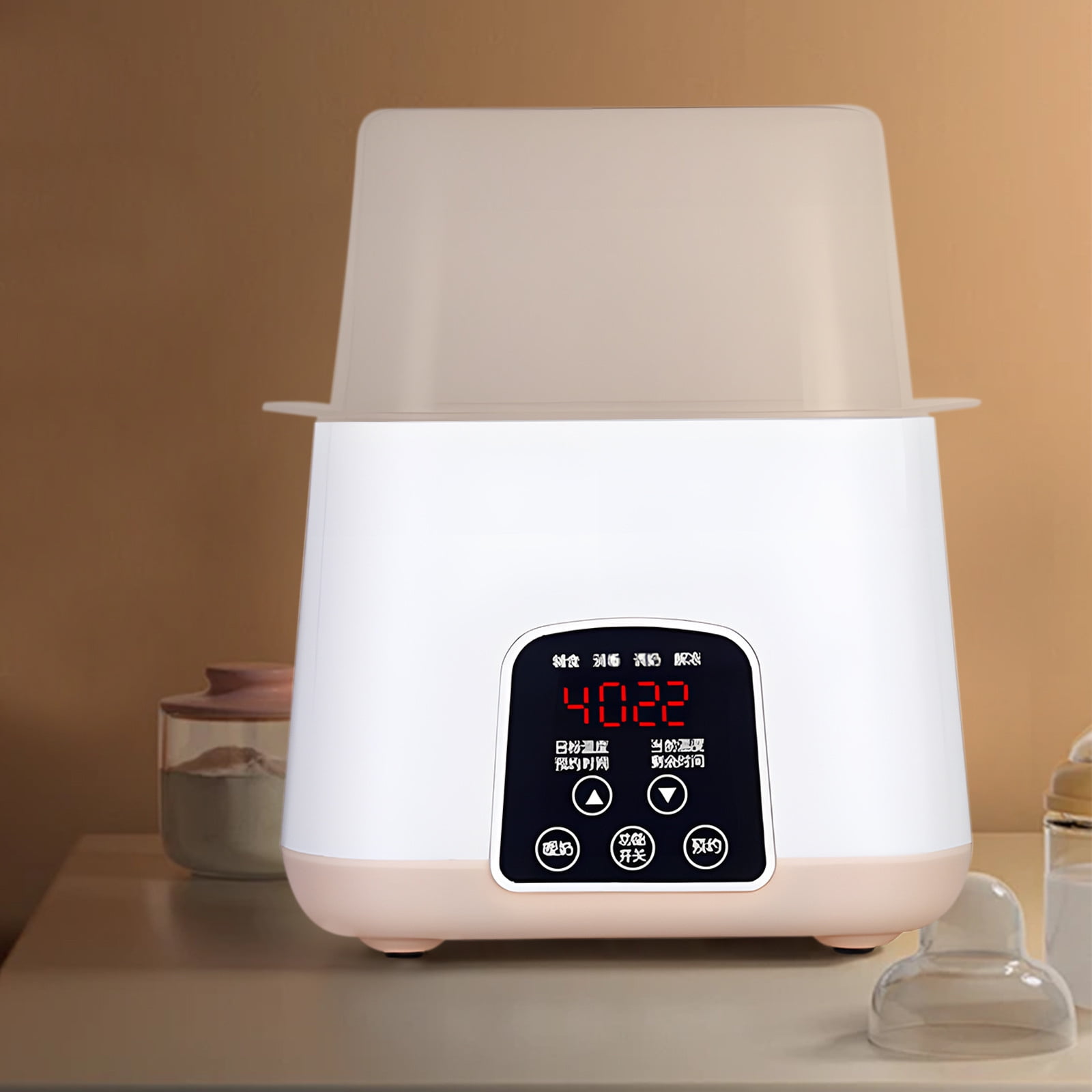 Ovzne Baby Bottle Warmer 9-in-1 Multifuntion Breast Milk Warmer, Fast Baby Food Heater & Defrost Warmer with Timer for Twins, LCD Display Accurate Temperature Adjustment, 26H Constant Mode