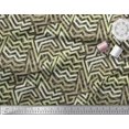 thumbnail image 2 of Soimoi Georgette Viscose Fabric Zig Zag Abstract Print Fabric by Yard 42 Inch Wide, 2 of 3