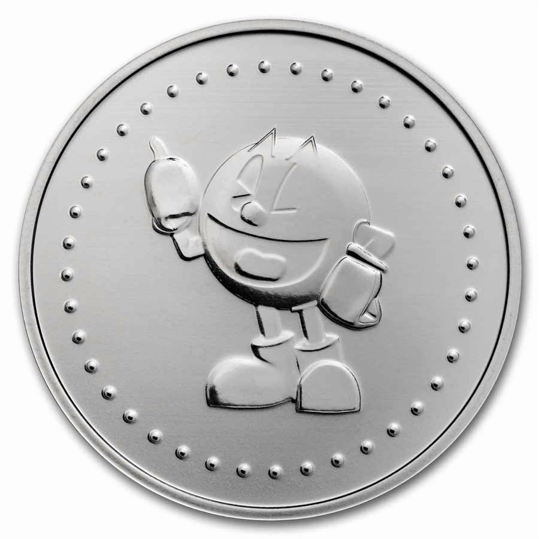 PAC-MAN™ Pixel Pattern 1 oz Colorized Silver Round - Walmart.com