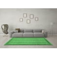 thumbnail image 3 of Ahgly Company Indoor Rectangle Abstract Emerald Green Modern Area Rugs, 5' x 8', 3 of 4