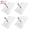 F, variant on 4pcs Adhesive Wall Hook Screws Non-Trace Non-Rust No Drilling Stickers Nail Wall Mount, Clearance, Hanging Nails Without Screwdriver for Shower Bathroom Kitchen Storeroom Installation,10MM
