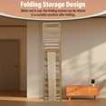 thumbnail image 5 of 4 Panels Room Divider,Privacy Wooden Screenwith Shelves,Room Separators Divider Wall, Folding Room Dividers for Room Partition Separation, Partition Wall for Home Office, Study, Art Display,Natural, 5 of 7