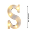 thumbnail image 2 of Fiudx Lámpara con Letras Led Decorativas, Luz Nocturna Tipo Marquesina, Decoración Versátil para El Hogar, Celebraciones de Cumpleaños y Bodas, Ambiente Romántico, Fácil de Usar con Pilas., 2 of 6