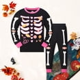 thumbnail image 2 of Wonitaaizi Boys Halloween Pajamas Pjs Kids Long Sleeve Holiday Sleepwear (7-8 Years,Black), 2 of 7