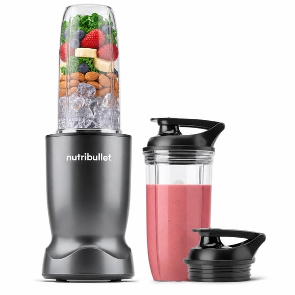 NutriBullet Turbo 1000-Watt Personal Blender, Gunmetal Grey