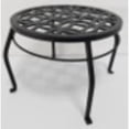 thumbnail image 1 of Soporte para plantas Living Accents, hierro fundido negro, 23 cm de alto, para interiores y exterior, 1 of 1