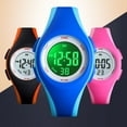 thumbnail image 2 of Montre Numérique pour Enfants Cadran Rond Style Sport Enfants Étanche Écran LCD Montre-Bracelet Numérique, 2 of 9