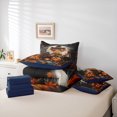 thumbnail image 6 of Homewish Cartoon Highland Cow Twin Bedding Sets 7-Piece, Halloween Theme Bedding Comforter Set, Pumpkin Lantern Scarecrow Sheet Sets, Ultra Soft Home Decor, 6 of 8