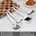 thumbnail image 3 of shiyou-Stainless Steel Kitchen Utensils Set 4 Pieces, Cooking Utensil Set Include Metal Spatula Set, Kitchen Skimmer, Soup Ladle, Kitchen Gadgets Kitchen Essentials New Home Must Have, 3 of 4