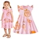 thumbnail image 3 of AJZIOJIRO Niño Niñas Casual Vestido de Algodón Bebé Niños Verano Dibujos Fiesta Princesa Falda 2-7Y, 3 of 9