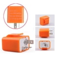 thumbnail image 4 of Youkk Motorcycle LED Flashers Relay Adjustable Accessory Signal Indicator Waterproof Motorbike Blinker Orange Lighting Parts Orange 1pcs 1Set, 4 of 6