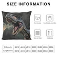 thumbnail image 5 of Polyester Throw Pillow Covers Pack of 1,Pillow Case Square Cushion Cases Farmhouse Modern Decorative Pillowcases for Sofa,Bed,CouchTyrannosaurus Rex in The Storm, 5 of 5