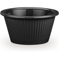 thumbnail image 1 of Carlisle FoodService Products Plastic Ramekins, Sauce Bowl For Catering, Kitchen, Restaurant, 2 Ounces, Black, 1 of 5