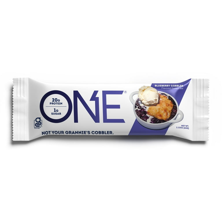 ONE Brands, Protein Supplement Bar, Blueberry Cobbler, 12 Count