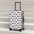 thumbnail image 5 of Uemuo Christmas Dachshund Printed Washable Luggage Cover - Fashion Suitcase Protector Fits 18-32 Inch Luggage -Medium, 5 of 9