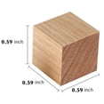 thumbnail image 6 of 100Pcs Wood Square Square Blank Wood Blocks for Puzzle Making, Crafts, and DIY Projects, 6 of 6