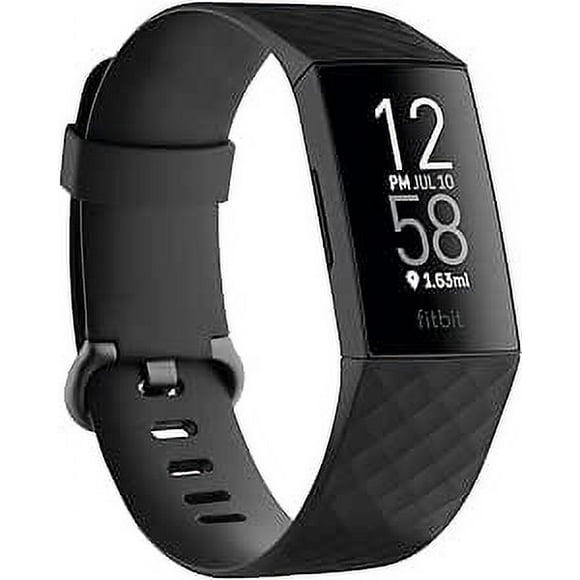 Fitbit Charge 4 Activity Tracker + Heart Rate Monitor (S & L bands included) | Open Box
