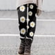 thumbnail image 1 of MKLEKYY Leggings deportivos de cintura alta con estampado informal para mujer, pantalones de yoga para fitness 4490, 1 of 3