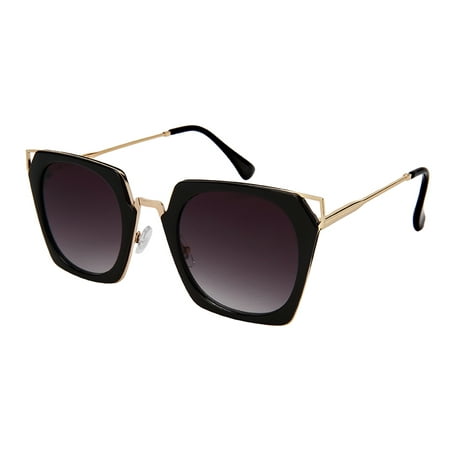 Edge-I-Wear Bold and Chic Square Sunglasses with Flat Color Lens 3314-FLOCR-1