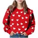 thumbnail image 2 of Vestido de verano para niña con estampado de flores de Pascua, manga corta, bolsillos con volantes y cuello redondo, top de poliéster, 2 of 5