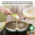 thumbnail image 5 of Duxtop 17PC Professional Stainless Steel Induction Cookware Set with Ceramic Coating Nonstick Frying Pan, Oven & Dishwasher Safe(Brown), 5 of 7