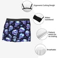 thumbnail image 3 of Picia crystal Skull Pattern Men’s Boxer Briefs – Soft & Breathable Underwear, Stretchy & Comfortable Fit, Supportive Pouch Design, Moisture-Wicking-XX-Large, 3 of 5