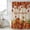 Orange, variant on Fall Maple Leaves Shower Curtain, Waterproof Shower Curtains for Bathroom, Happy Thanksgiving Pumpkins Autumn Black Washable Fabric Bathtub Curtain Set Bath Decor with 12 Hooks 48"x72"