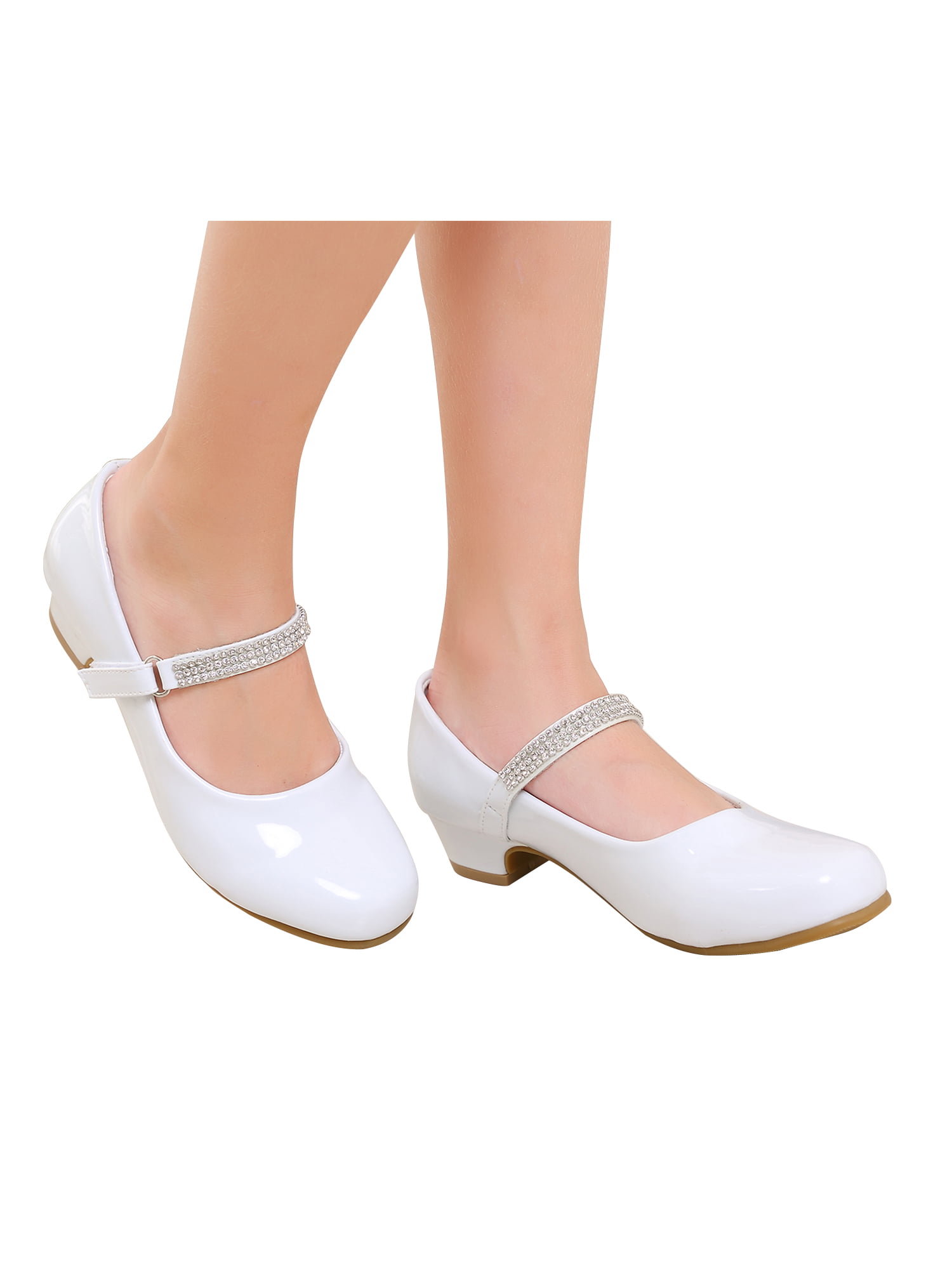 STELLE Girls Mary Jane Shoes Low Heel Party Dress Shoes for Kids 