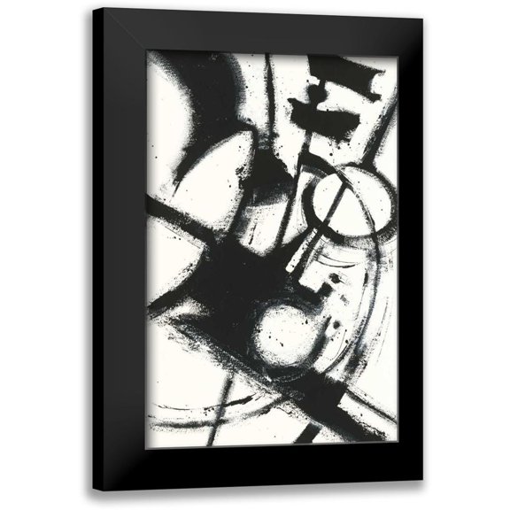 Novak, Shirley 10x14 Black Modern Framed Museum Art Print Titled - Expression Abstract II White