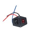 thumbnail image 3 of 10A 250V Prise de Courant de Commutateur d'Alimentation avec la Prise Rouge de Module Fusionnée de Commutateur de Triple Bascule pour des Pièces d'Imprimante 3D, 3 of 7