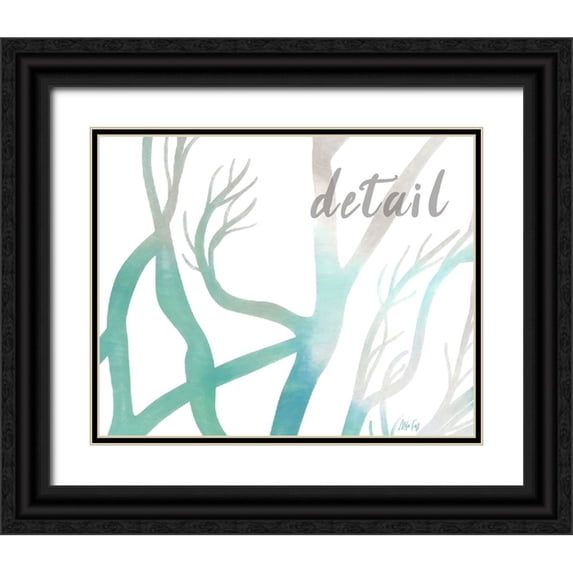 Fay, Mela 14x12 Black Ornate Wood Framed with Double Matting Museum Art Print Titled - Detail Tree
