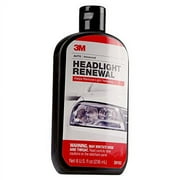 3M Headlight Renewal Lens Polish, 8 oz, Automotive Headlight Restorer, Cleans Yellowing and Haze