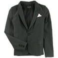 thumbnail image 2 of Armani Womens Pindot One Button Blazer Jacket, Black, 40, 2 of 2
