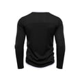 thumbnail image 6 of Aimik Men's Layered Quarter Zip Sweatshirt Ribbed Knit Contrast Collar Trim Soft Warm Smart Casual Golf Top, 6 of 6