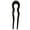 Black, variant on Easy Use U Pin Hair Clip For Quick Styling Comfortable Acrylic Hair Accessory In Elegant Red Tone