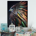 thumbnail image 2 of Designart Macro Colorful Feather Eagle I Canvas Wall Art, 2 of 5