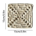 thumbnail image 3 of Kchsji Natural Corn Husk Woven Coasters Set 5.9" Heat-Resistant Rustic Table Mats for Dining Tables Trivets Plant Mats Wedding Parties Holiday Gatherings Everyday Use Decorative Protection, 3 of 6