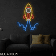thumbnail image 4 of Glowneon Rocket Flying Neon Sign, Rocket Led Sign, Bedroom Wall Art, 4 of 4