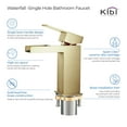 thumbnail image 2 of Kibi Waterfall Single Handle Bathroom Vanity Sink Faucet with Pop Up Drain, 2 of 3
