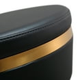 thumbnail image 6 of TOV Furniture Astro Black and Gold Vegan Leather Adjustable Stool, 6 of 9