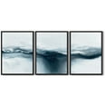 thumbnail image 5 of SHENIFY Blue and Grey Abstract Wall Art Modern Minimalist Painting Decor Graffiti Artwork 11x14in3pcs Black Framed, 5 of 5